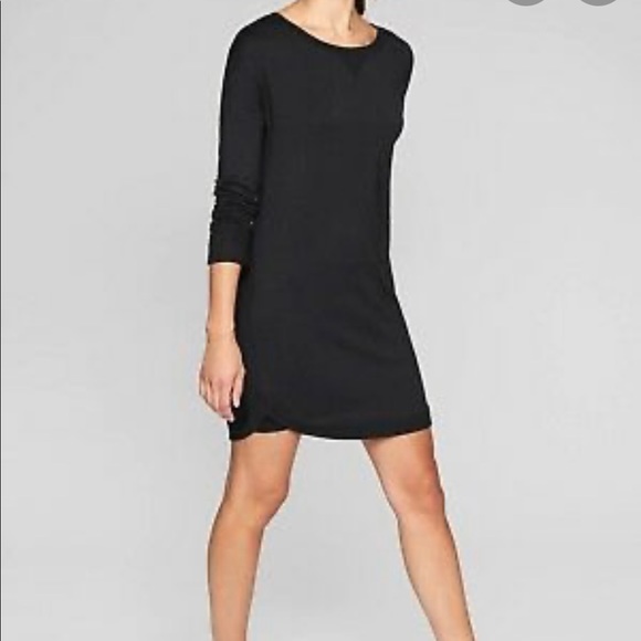 Athleta Black Long Sleeve Recharge Dress - Picture 2 of 7